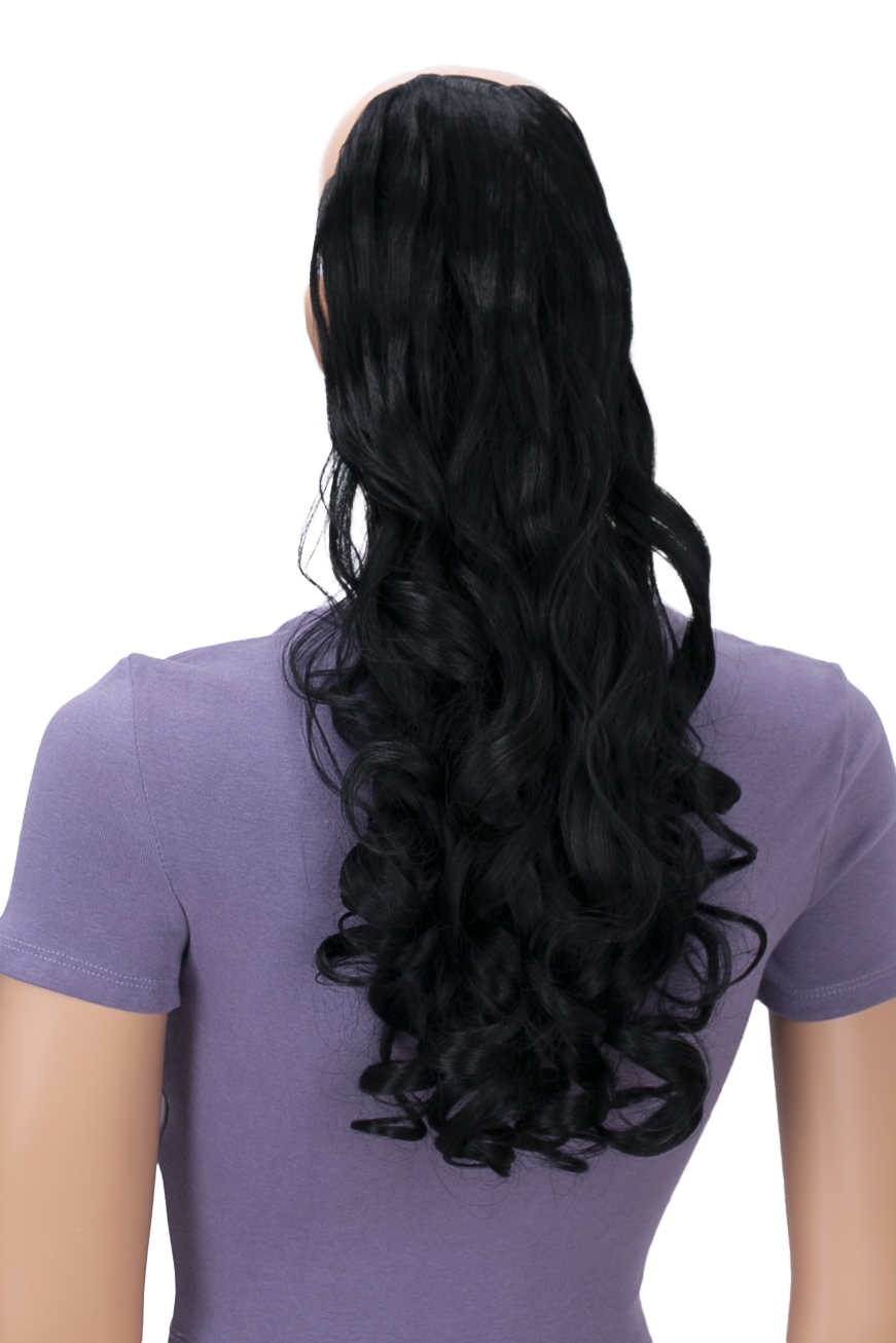 Ponytail Elena with 2 bands HC9-1