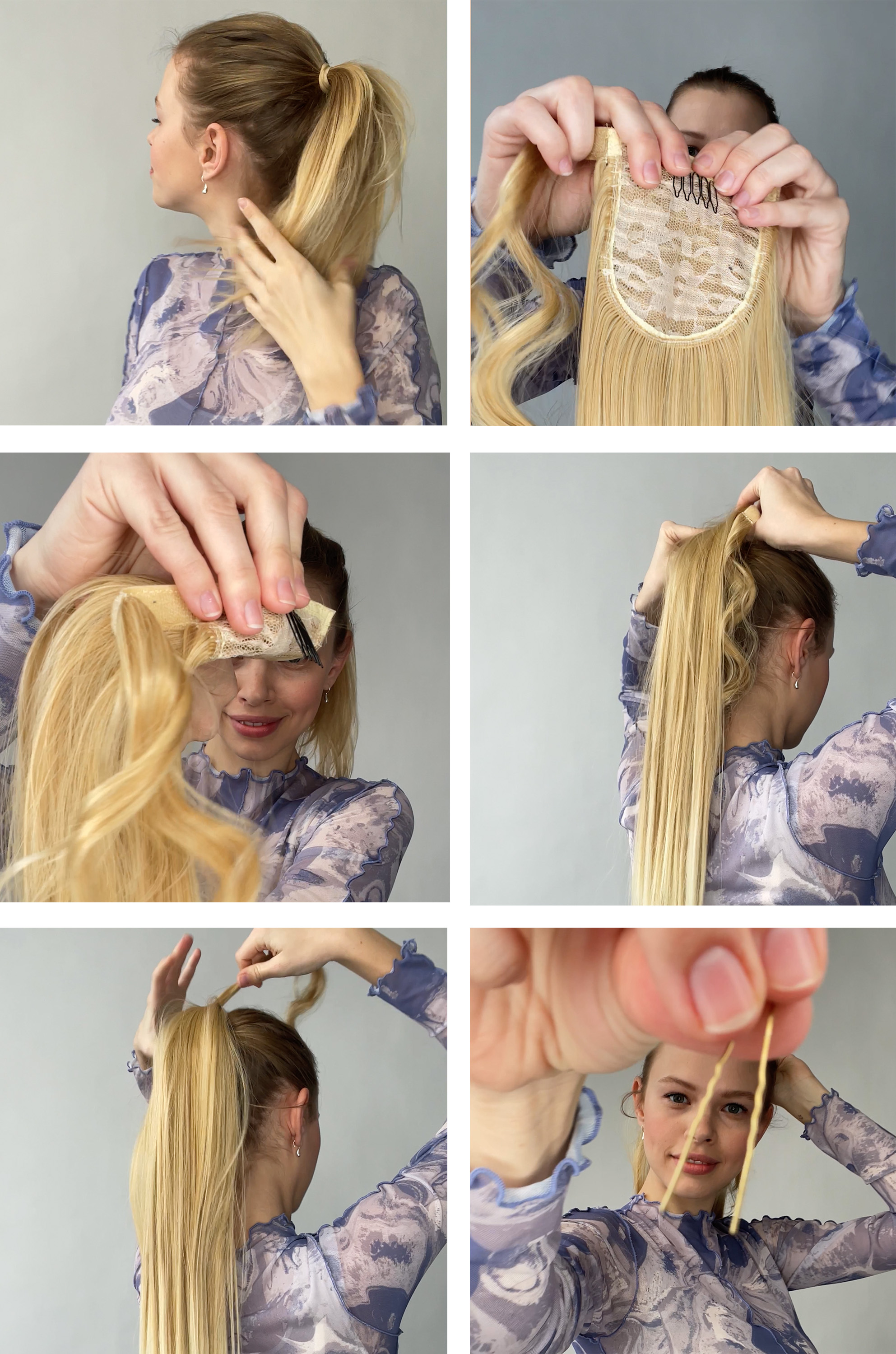 Haarzopf Shea mit Klettverschluss HCW104