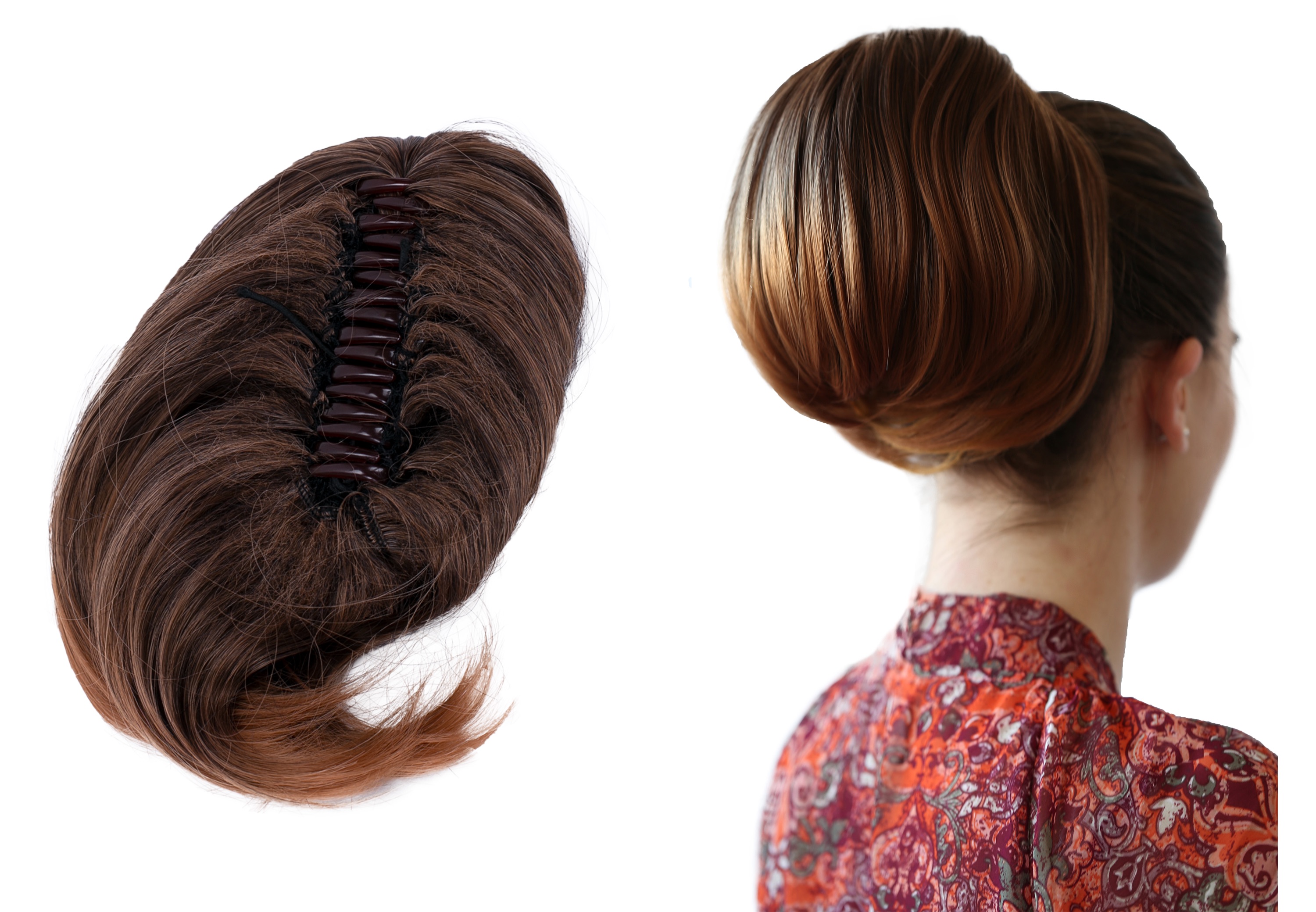 Haarzopf Nora mit Butterflyklammer H408