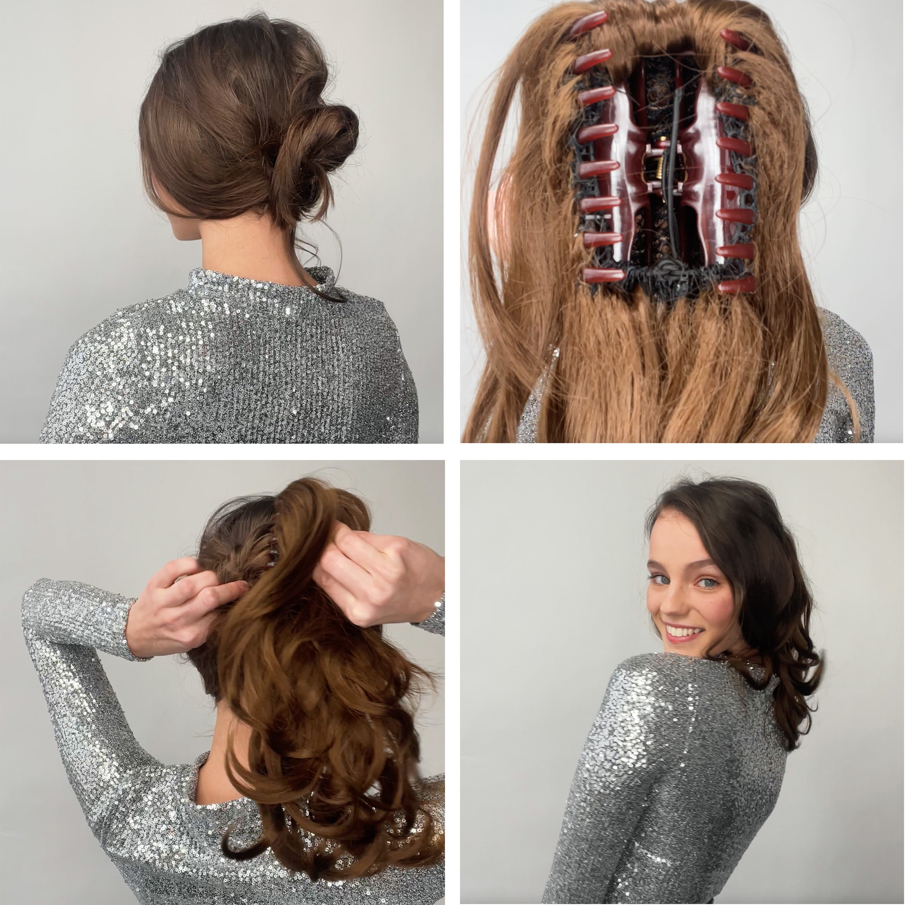 Haarzopf Kate mit Butterflyklammer H306